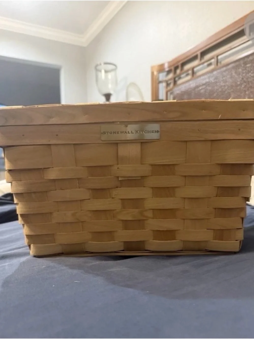 Natural Woven Storage Basket - Light Tan
